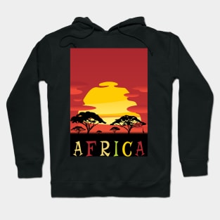 Africa, Travel Poster Hoodie